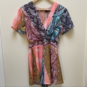 NWT Missguided Paisley Romper